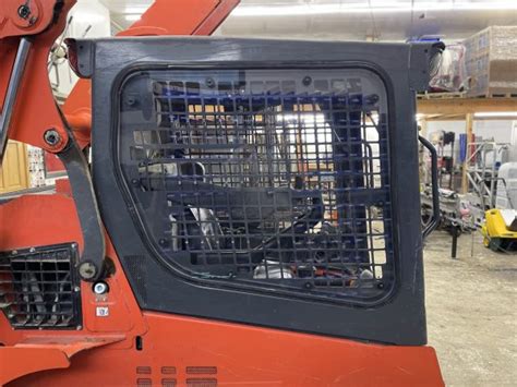 kubota skid steer side window|kubota svl side window installation.